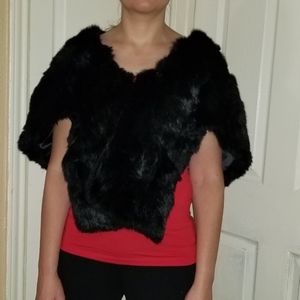 Real Rabbit Fur Stole